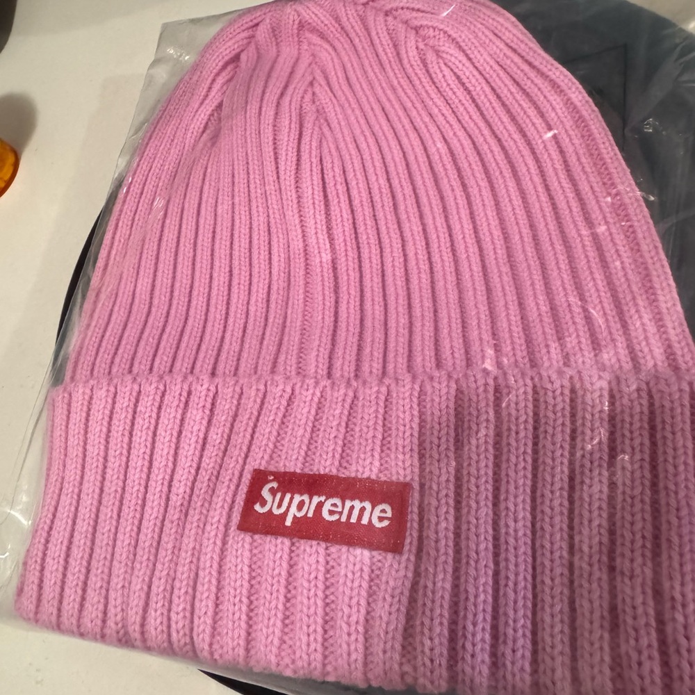 Supreme Pink Beanie Hat
